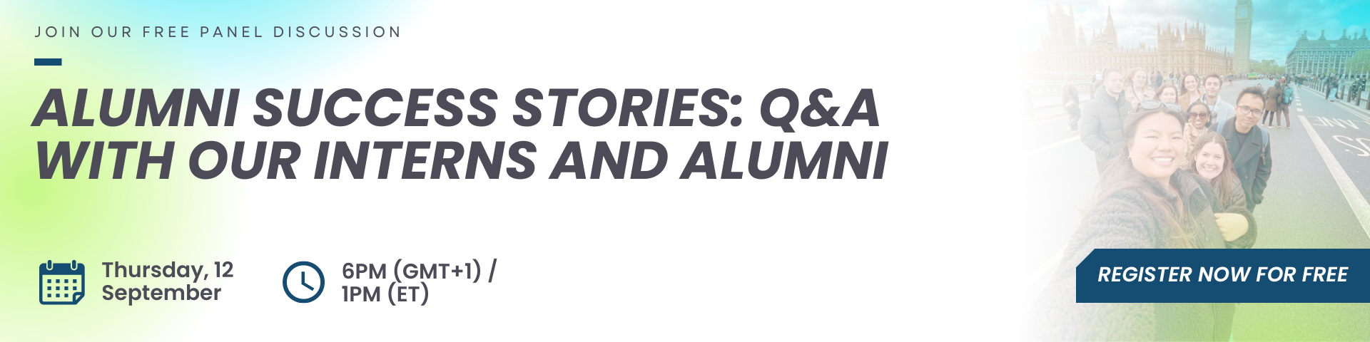 Alumni session Form Banner Alumni session Form Banner