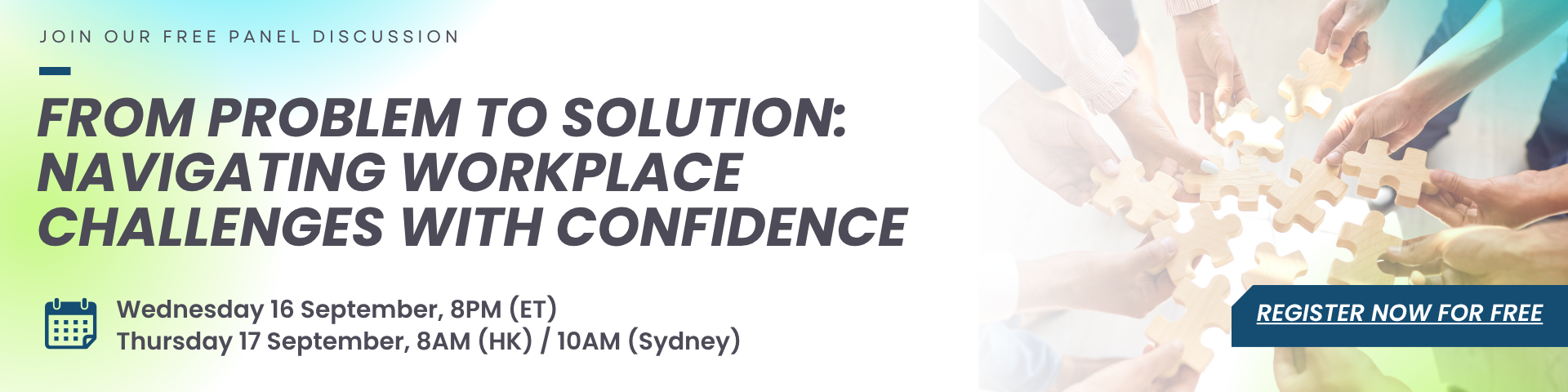 From Problem to Solution - Banner From Problem to Solution - Banner