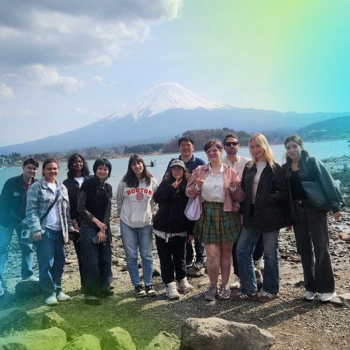 TIG interns at Mt Fuji in Japan