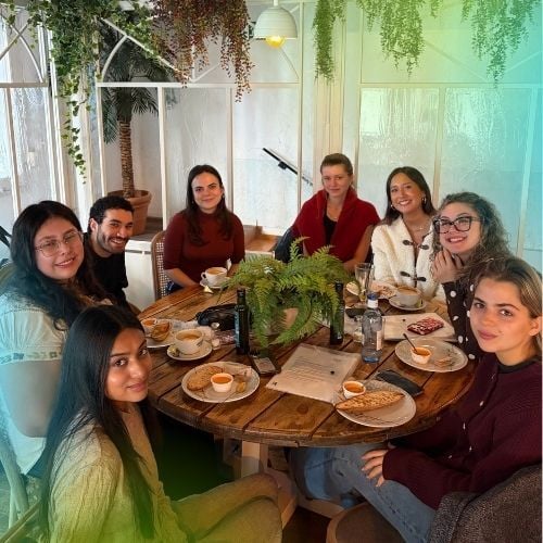 Having brunch in Madrid with fellow The Intern Group interns.