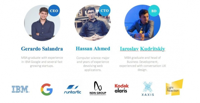 Hassan and his colleagues from respond.io, listing their role within the company and their experience