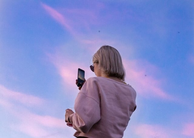 young professional on cell phone