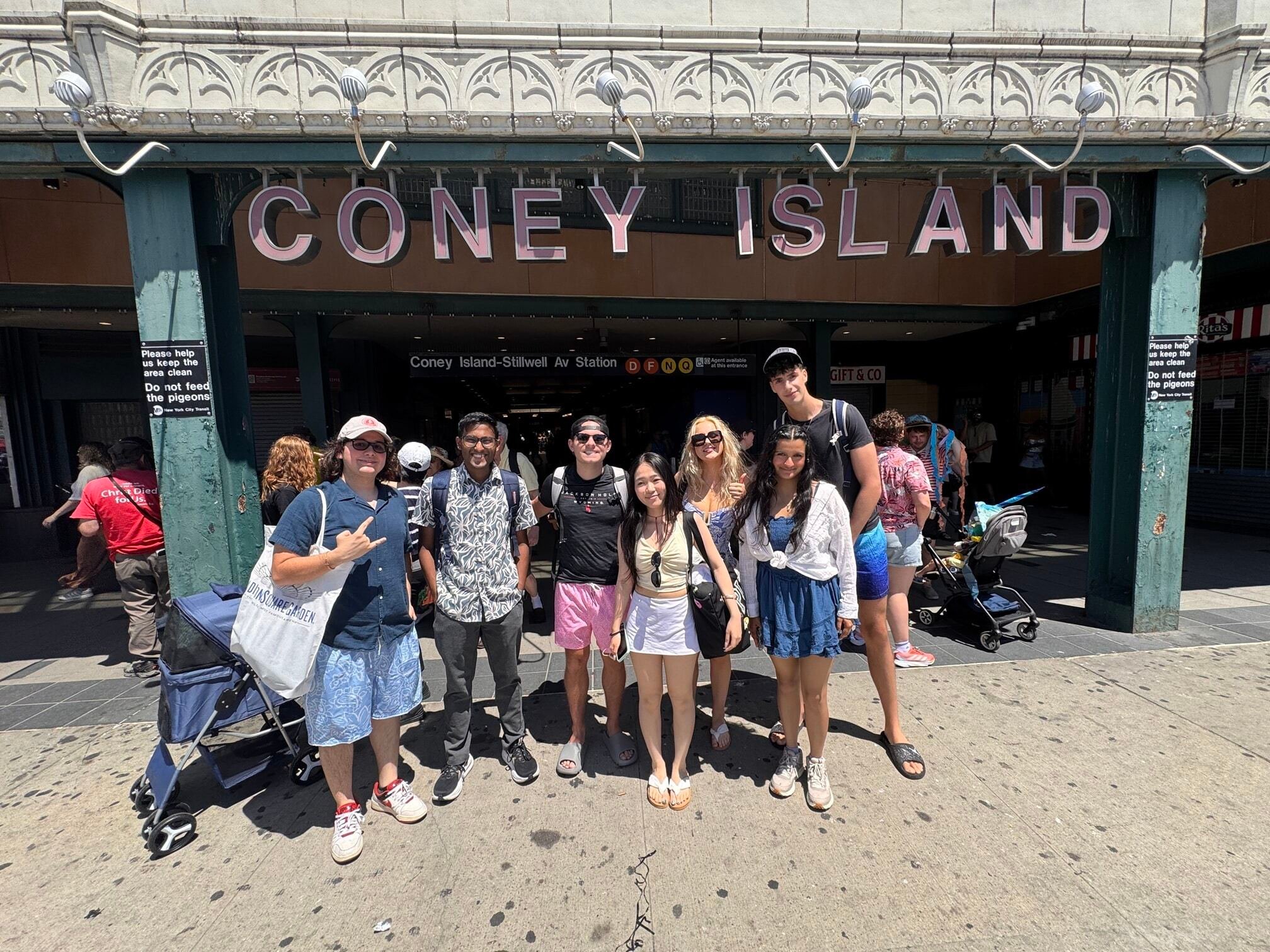 The Intern Group interns in New York visiting Coney Island