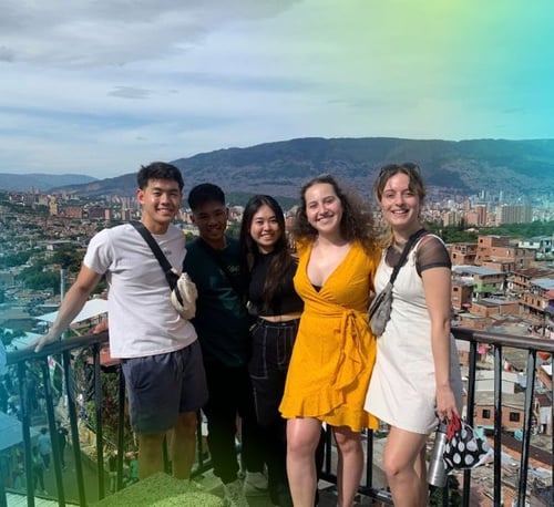 The Intern Group interns exploring Colombia.