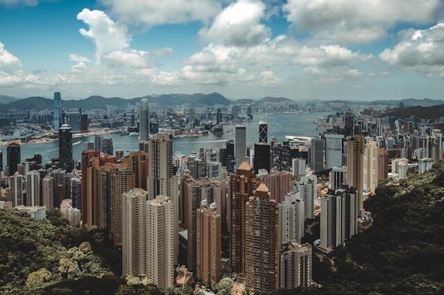 Skyscrapers over The Peak, Hong Kong
