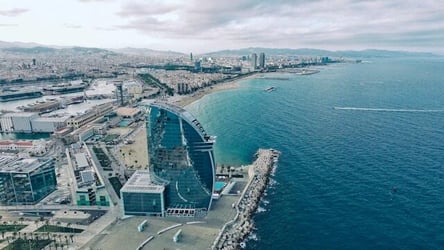A view of Barcelona during an internship abroad.