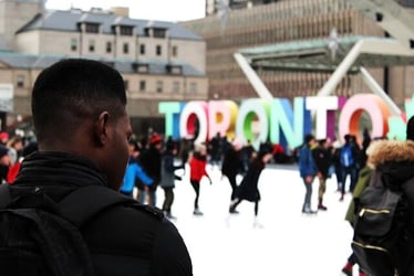 A young professional in Toronto, Canada