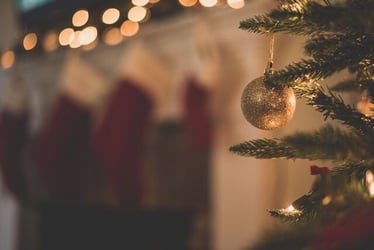 Decorating during the holidays before preparing for the new year.