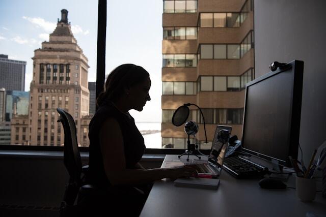 A young professional working abroad in New York