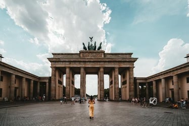 Sightseeing in Berlin during an internship abroad in Europe.