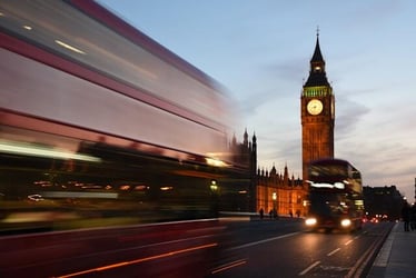 Sightseeing around the Houses of Parliament and Big Ben in London during an internship abroad.