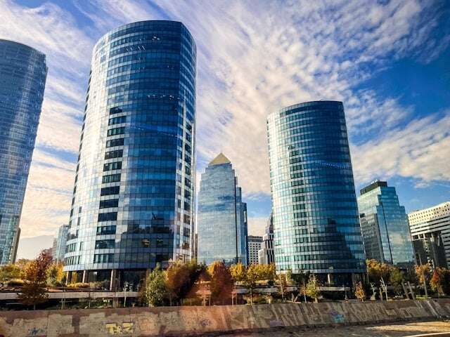 Skyscrapers in Santiago, Chile