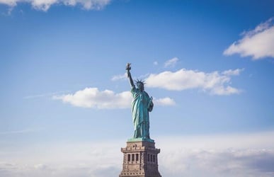 The Statue of Liberty in New York City.