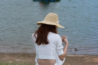 Taking a break during a summer internship abroad.