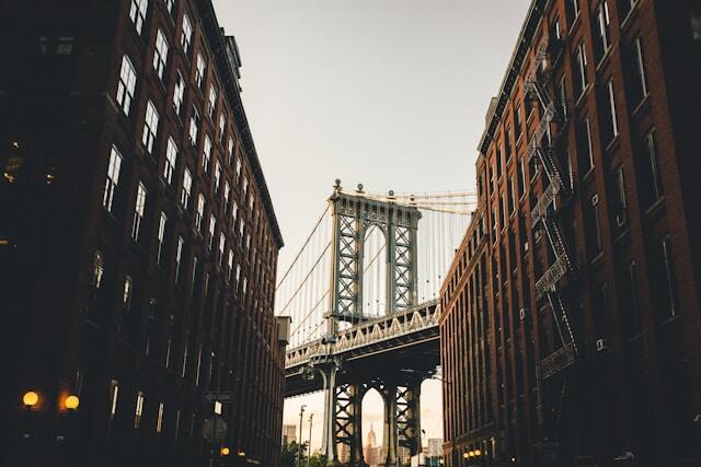 Manhattan bridge in New York