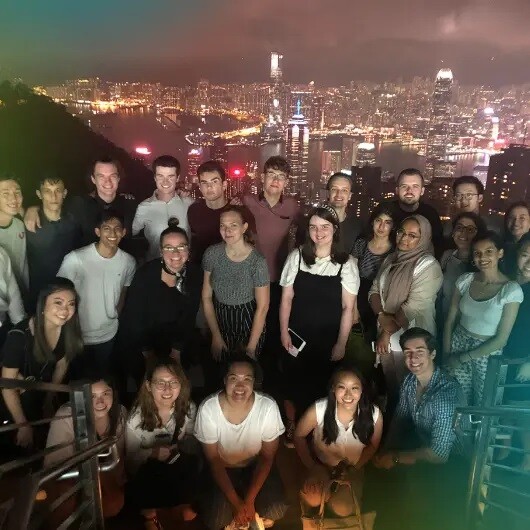 Interns from The Intern Group sightseeing after work in Hong Kong