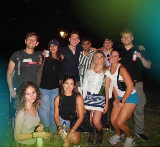 A group of interns from The Intern Group enjoying the nightlife in Madrid.