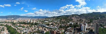 A panoramic view of Medellin, Colombia