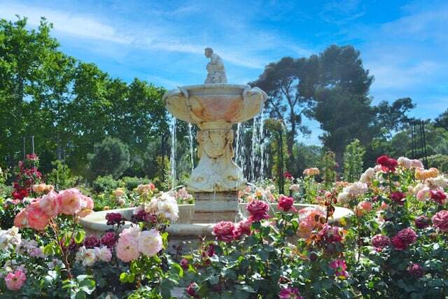 A fountain in El Retiro park, Madrid