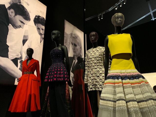Setting up a fashion show during a fashion internship abroad.