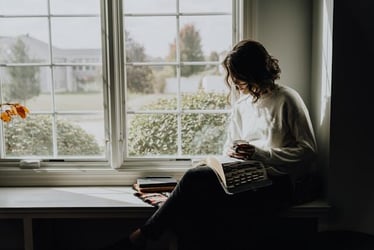 An introvert having some alone time at work.