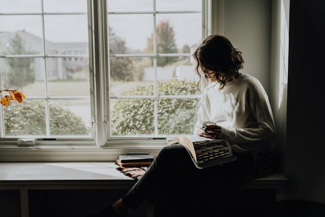 An introvert having some alone time at work.