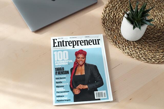 A copy of entrepreneur magazine.