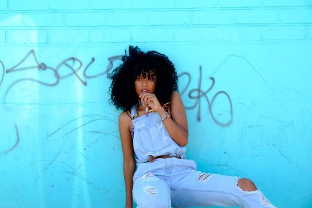 Posing during a fashion internship in Colombia.