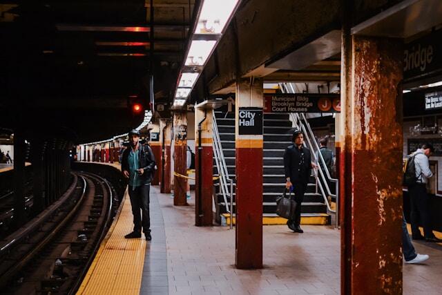 A subway station in New York