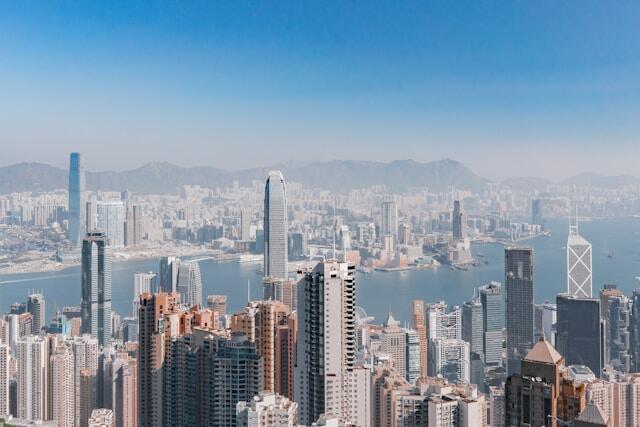 Hong Kong's beautiful and vast skyline.