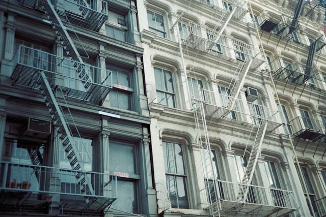 An apartment block in New York.