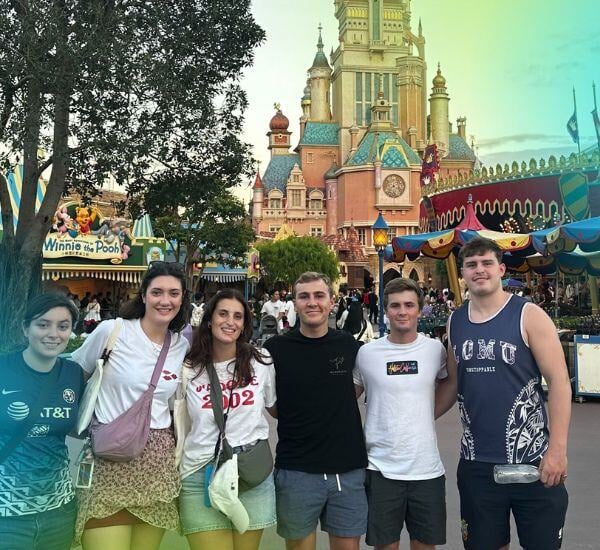 Visiting Disneyland Hong Kong during a marketing internship