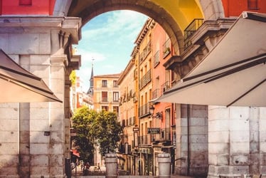 Plaza Mayor in Madrid, Spain.