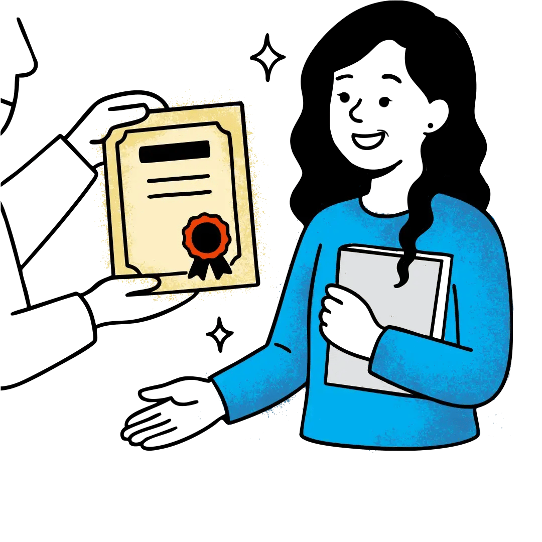 Internship certificate illustration