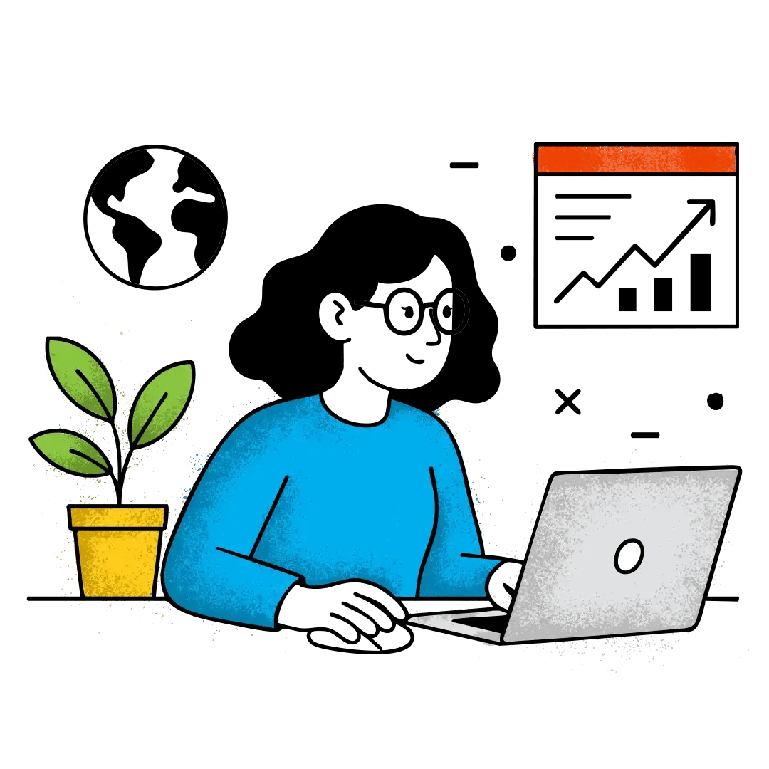 Remote intern illustration