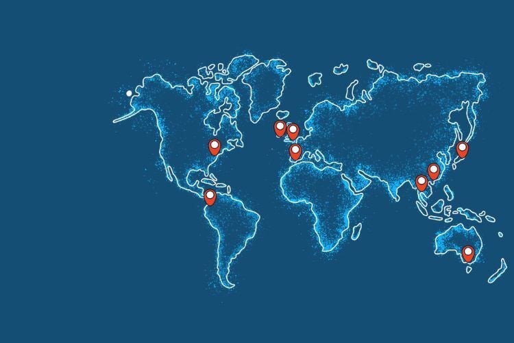 Destination banner map