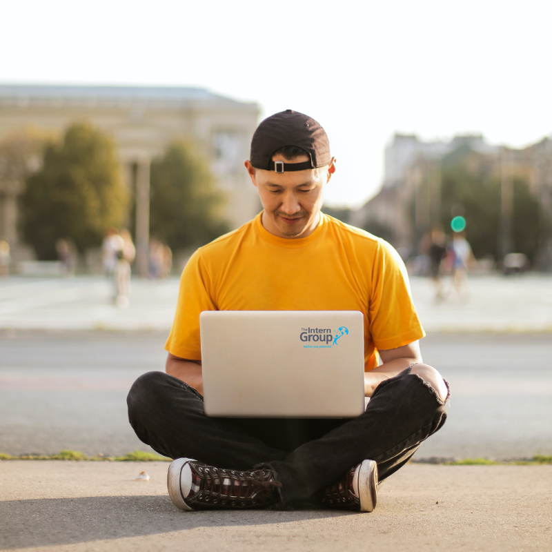 man on a summer internship for high school students