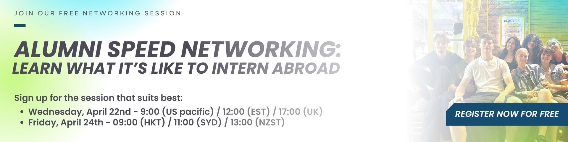 Alumni Speed Networking April - Banner