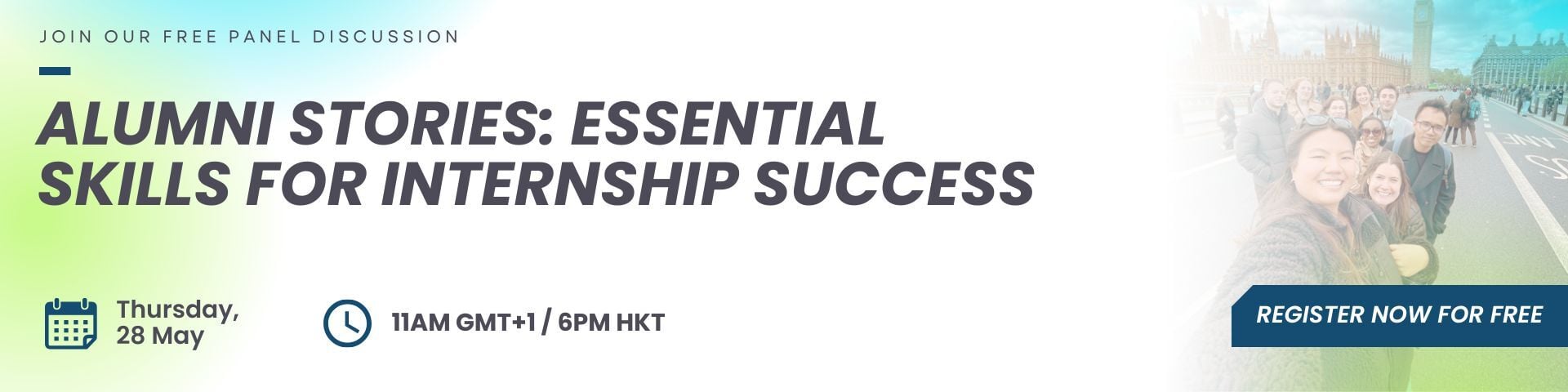 Alumni Stories Essential Skills For Internship Success - Form Banner