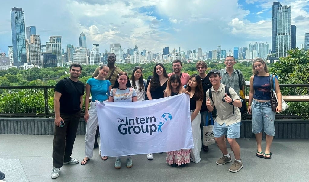 Interns doing an IT internship in Bangkok