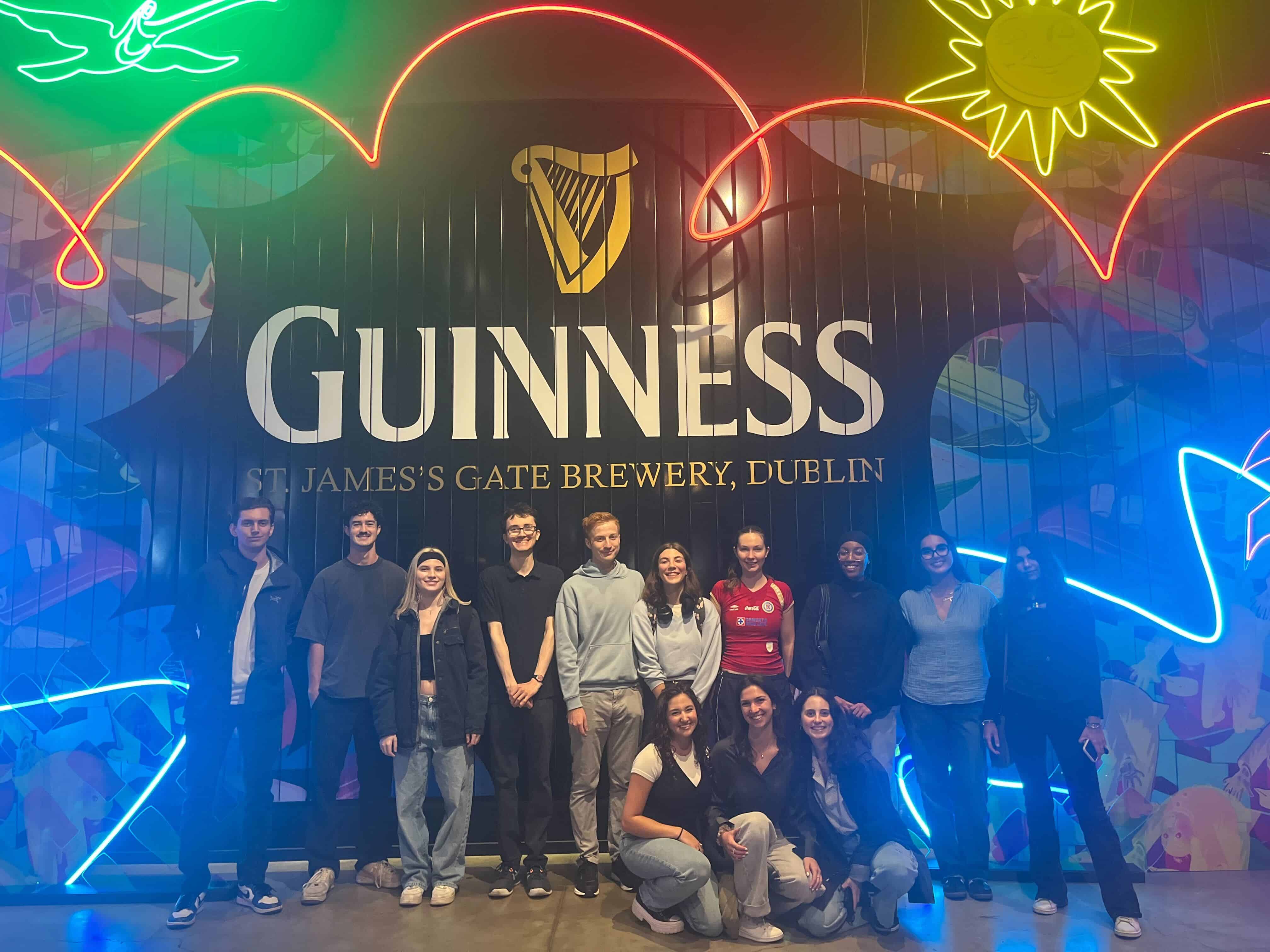 Exploring Dublin during an IT internship
