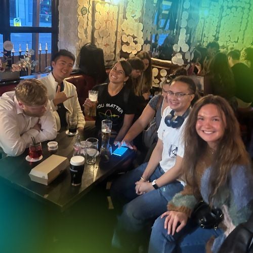 At a pub quiz in Dublin during a business internship in Ireland