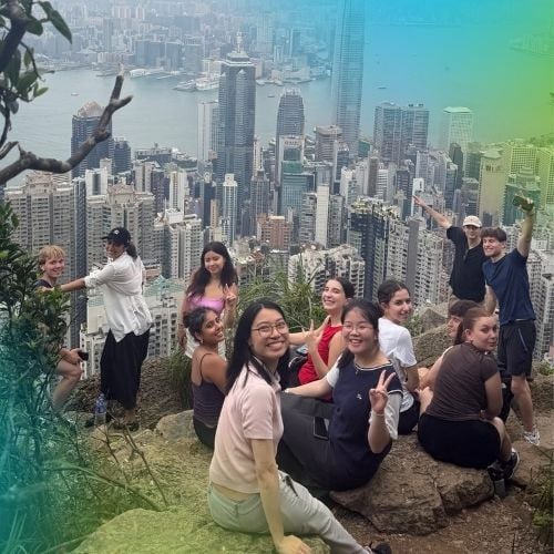 Going for a walk during an IT internship in Hong Kong
