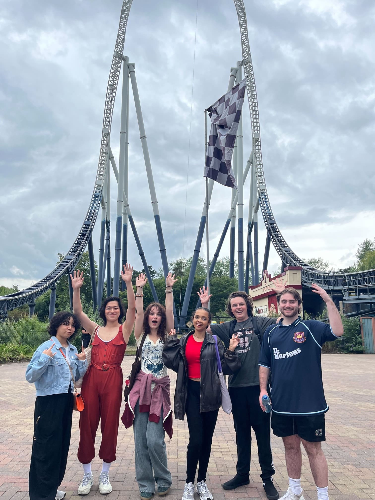 Visiting Thorpe Park during an IT internships in London