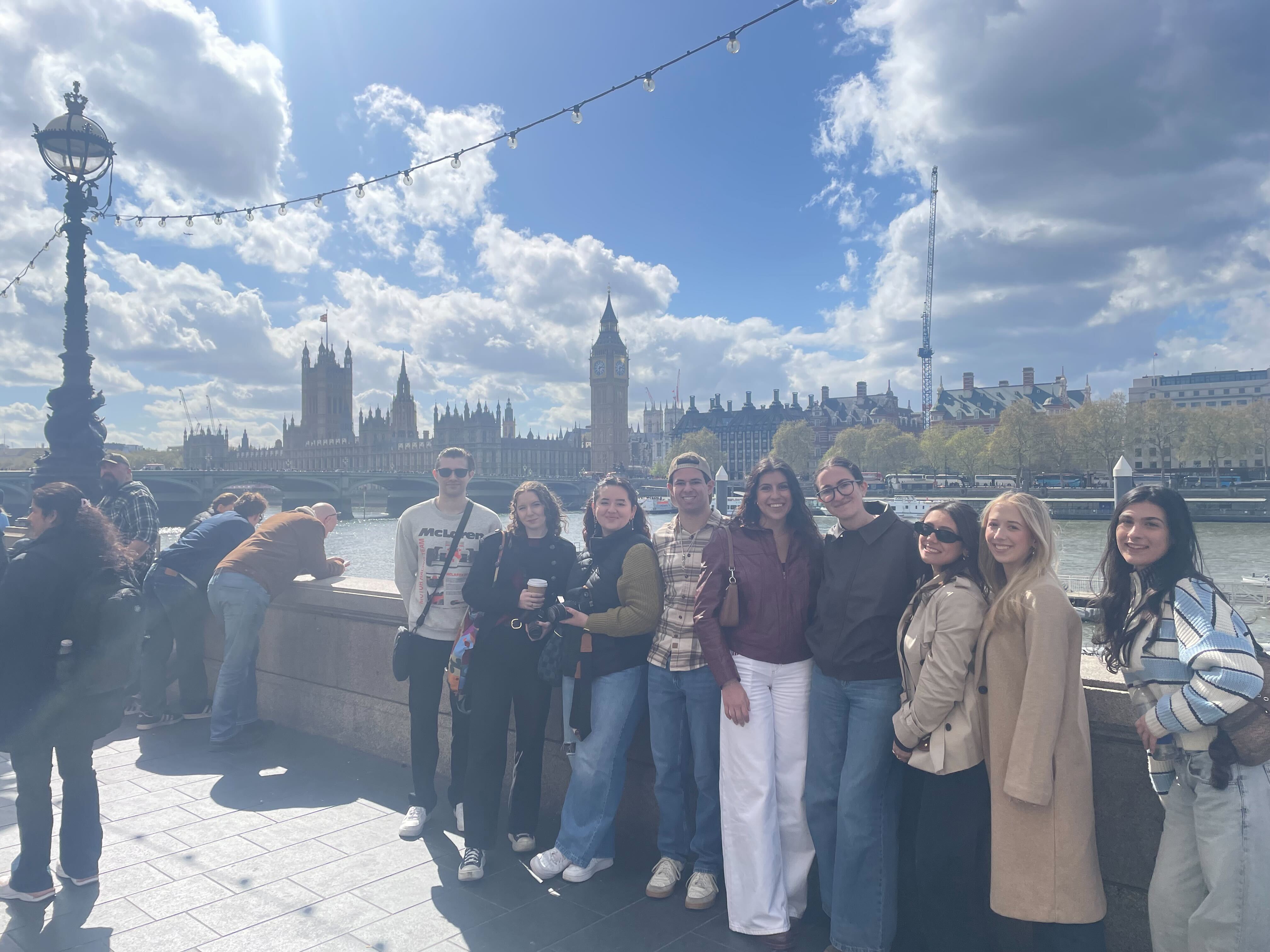 Taking in the sights during a PR internship in London