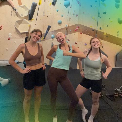 Going rock climbing during a finance internship in Spain