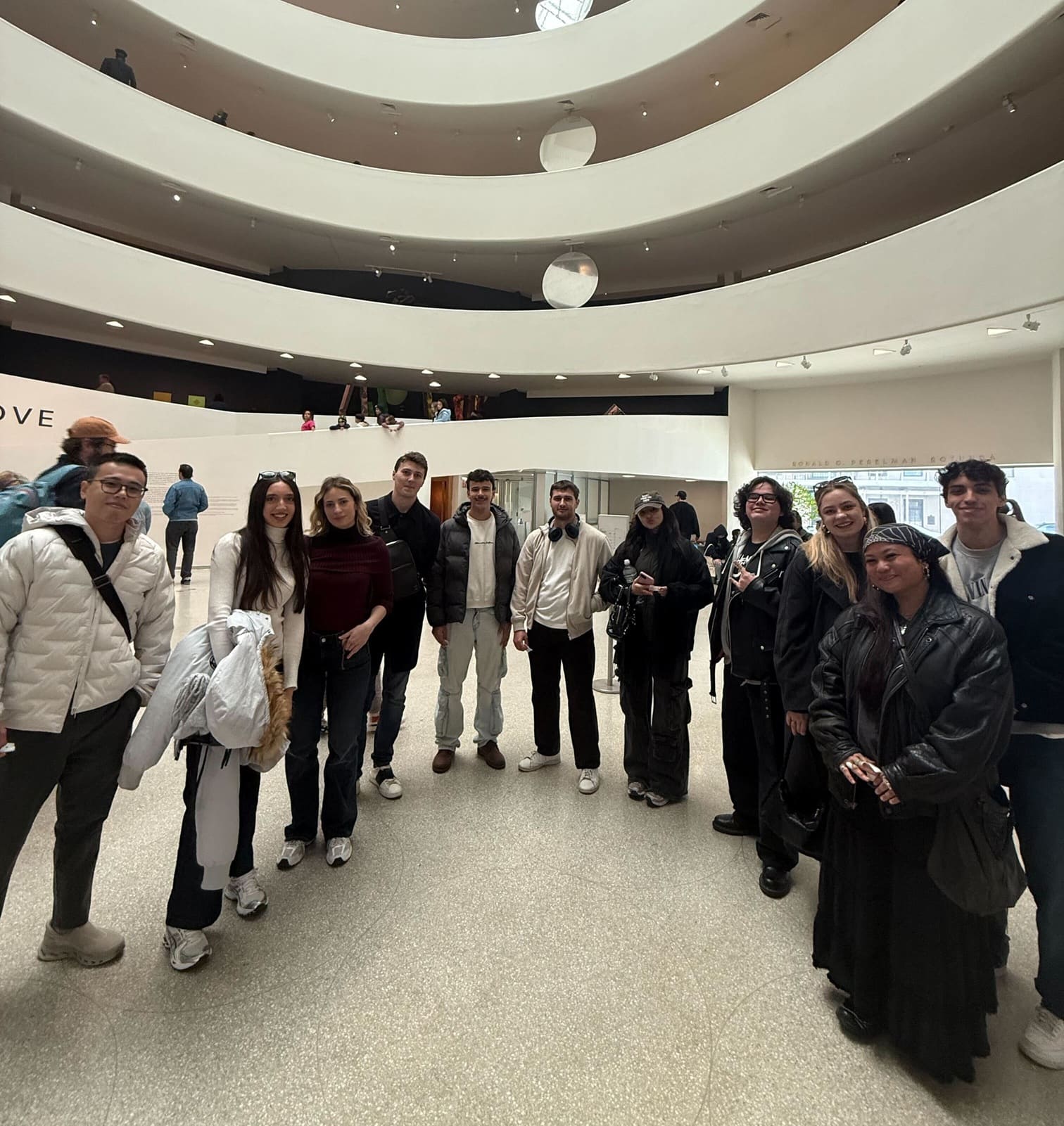 At the Guggenheim museum during a politics internship in New York