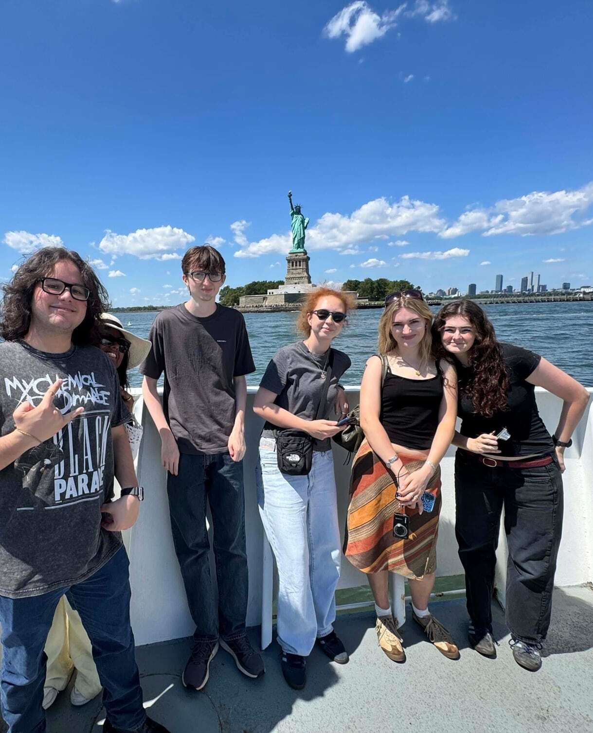 Visiting the Statue of Liberty during a hospitality and events internship in New York