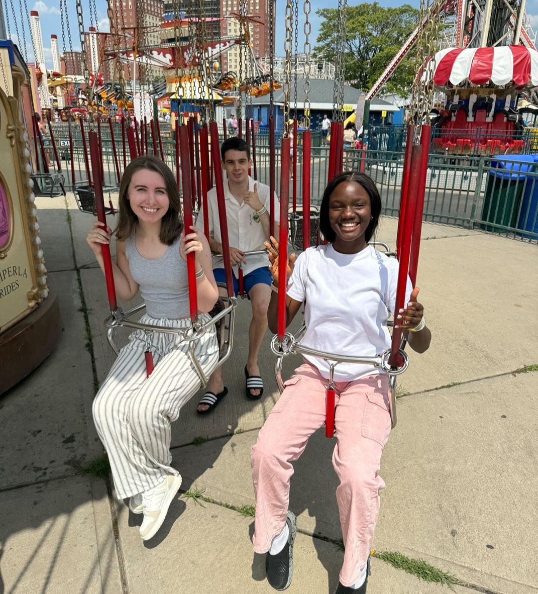 At Coney Island during a finance internship
