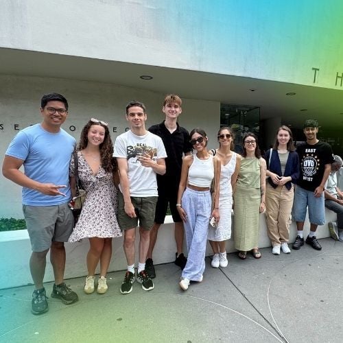 Going to a museum during an IT internship in New York